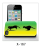 black cats picture iPhone4 cases,pc case rubber coated,multiple colors available