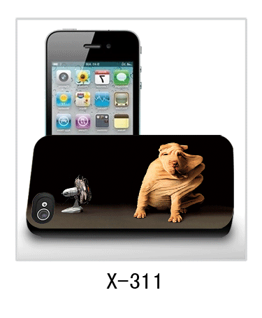 Dog picture iPhone4 covers 3d,pc case rubber coated,multiple colors available