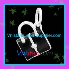 Vnistar handbags shaped silver plated charms UC289