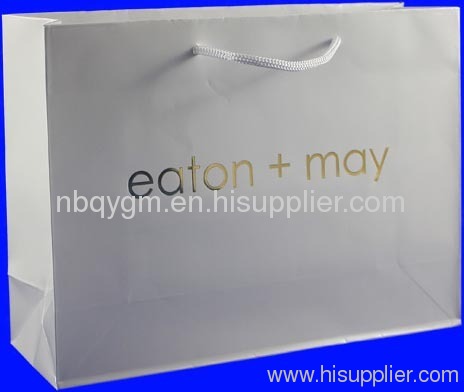 White color gift paper bags