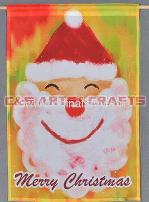 Christmas Small Santa garden flag