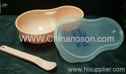 Unbreakable Plastic Baby Bowl with spoon CB-01