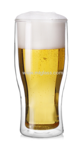 Clear boot glass beer mug