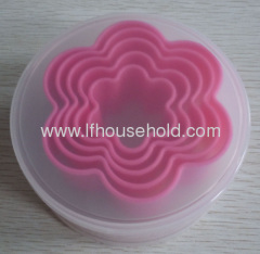 plastic cookie cutters flower shape cake cutter