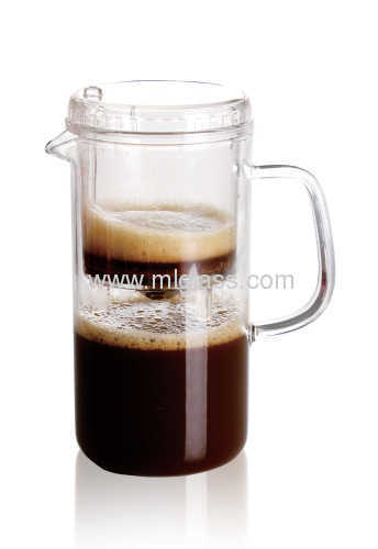 Heat resistant glass french press coffee pot