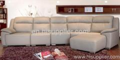 Real leather leisure sofa