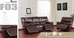 Real leather leisure sofa