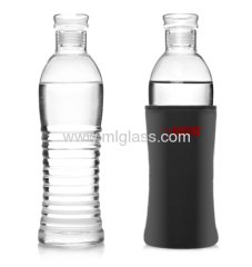 Clear glass bottles