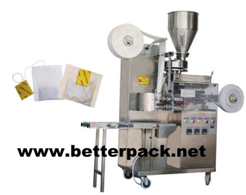 Automatic tea packaging machine tea bags packing machine with string and tag