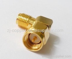 RF Connector Adapter SMA male to SMA female right angle