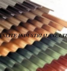 FRP opaque corrugated roofing tile with good price 20years warranty