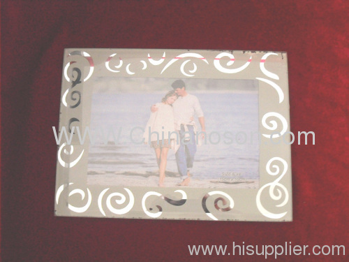 White and Transparent Glass Photo Frame