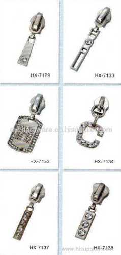 metal zipper,rhinestone zipper,diamond zipper,zipper head