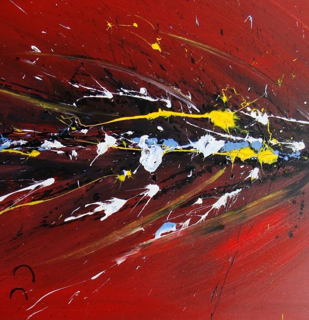 hand-painted abstract oil painting