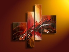 Abstract Group Oil Painting