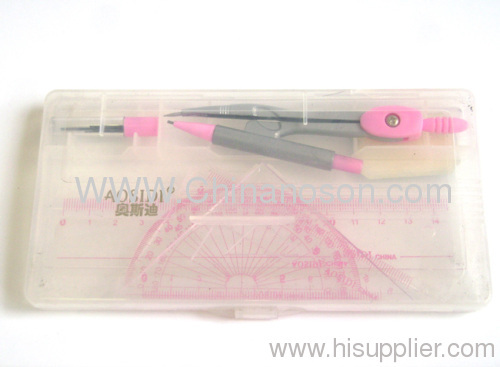 Pink + Gray Zinc Alloy Drawing compasses