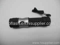 9 LED Plastic + Aluminum flashlight