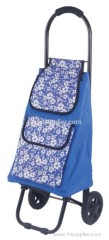 Stylish folding wheeled shopping trolley bag