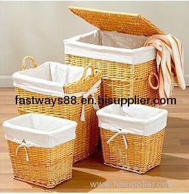 wicker laundry basket