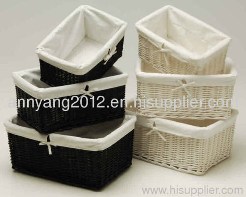 New design willow storage basket