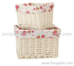 Lower price willow storage basket