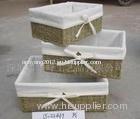 Lower price wicker basket storage