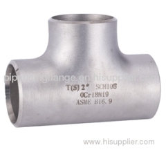 Stainless steel tee,A403 WP304 tee,SUS304 tee,Seamless tee,straight tee,equal tee