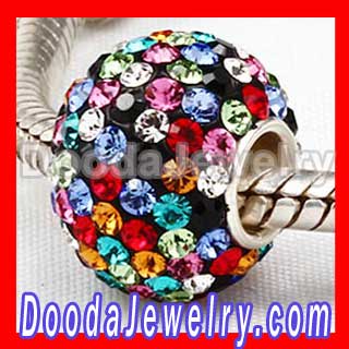 european Big Charm With 130pcs Austrian Crystal Beads in 925 Silver Core jewelry wholesale