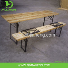 Foldable Wooden Beer Table Set