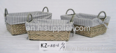 straw basket with handle
