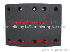 brake lining FMSI:4719 ANC CAM,asbestos free brake lining,auto brake liner,metal rivet,oem brake lining