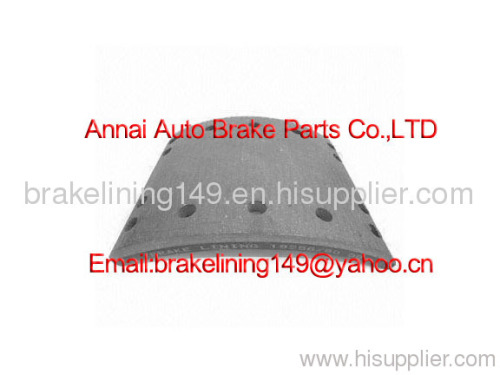 brake lining WVA:19260,brake lining BFMC:DF/17/2,trailer brake parts,drum brake lining,heavy truck part,friction lining