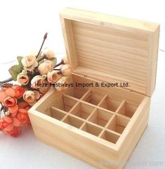 wooden box for essential oil