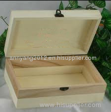 Unfinished wooden gift boxes