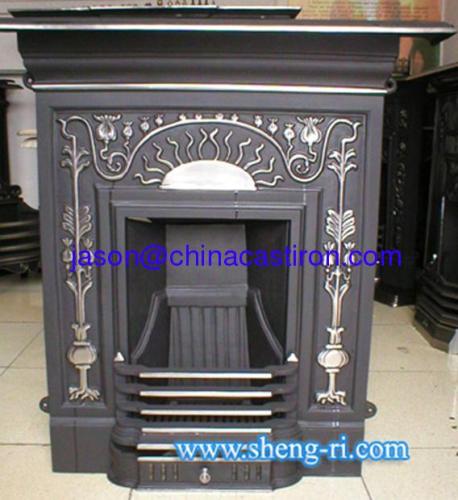 cast iron indoor fireplace