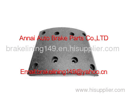 brake lining WVA 19486,BFMC MP/31/1,truck brake lining,bus brake lining,trailer brake lining,Mercedes Benz brake lining