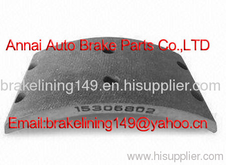 brake lining TEREX 3305 F,low price brake lining,asbestos free brake lining,heavy duty truck brake part