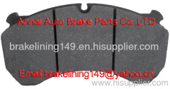 Brake pad WVA:29124,FERODO: FCV1314B,ICER: 151281,FRI. TECH: 619.0,DON: CVP024,TRW: GDB5082,MERITOR,BENZ, RUBERY, OWEN