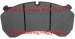 Brake pad WVA:29124,FERODO: FCV1314B,ICER: 151281,FRI. TECH: 619.0,DON: CVP024,TRW: GDB5082,MERITOR,BENZ, RUBERY, OWEN