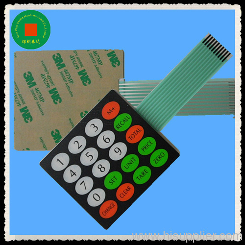 digital scale membrane keypad