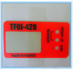 Lexan overlay label