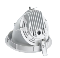white color 8W/10W/20W Aluminium adjustable Round COB LED downlight
