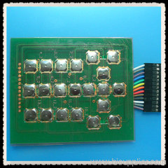 PCB membrane switch with metal dome