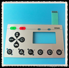 emboss membrane switch with LCD clear window