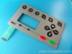 emboss membrane switch with LCD clear window