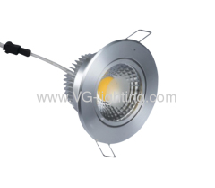 Chrome COB Ceiling Lamp with 80°Beam Angle and Long Life