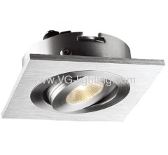 3W High power square adjustable LED ceiling soptlights