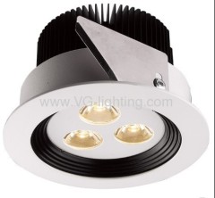 Inteqrated 3pcs High Power LED Circular ceiling soptlight