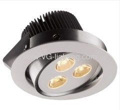 3X3W Aluminium adjustable High power LED ceiling soptlights