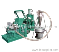 Air-cooled plastic mixing-pelletizing line